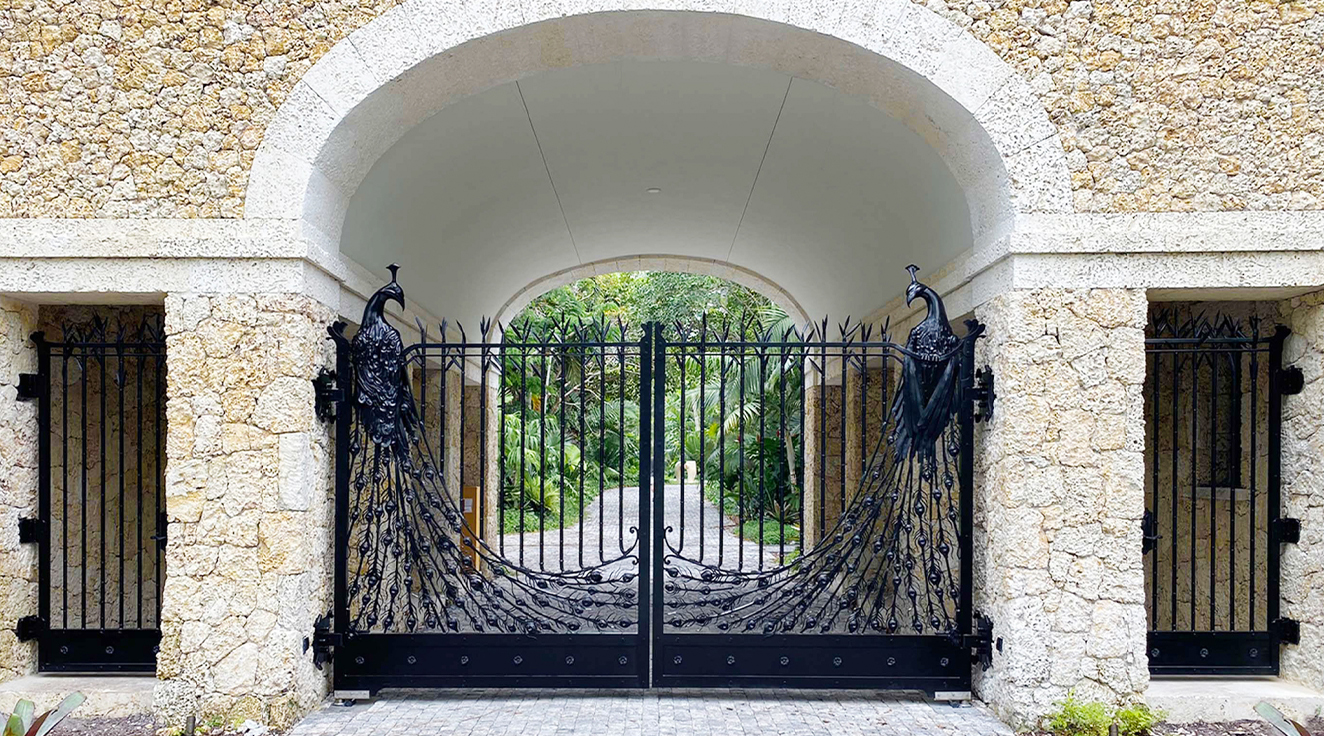 Peacock Vehicular Gate