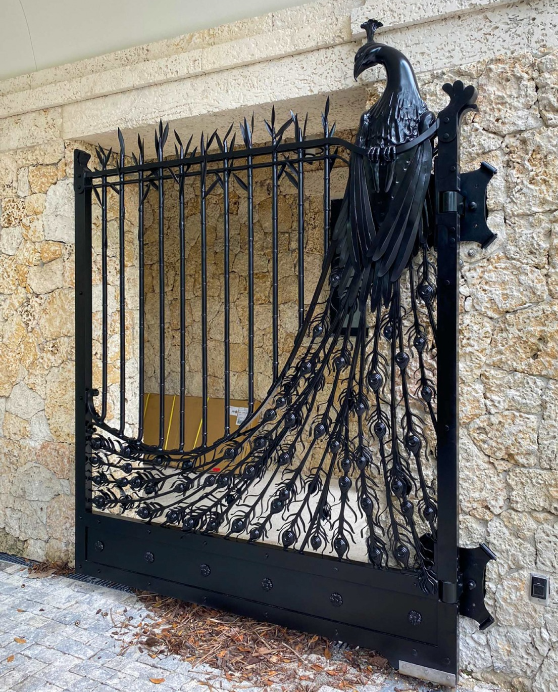 Peacock Vehicular Gate
