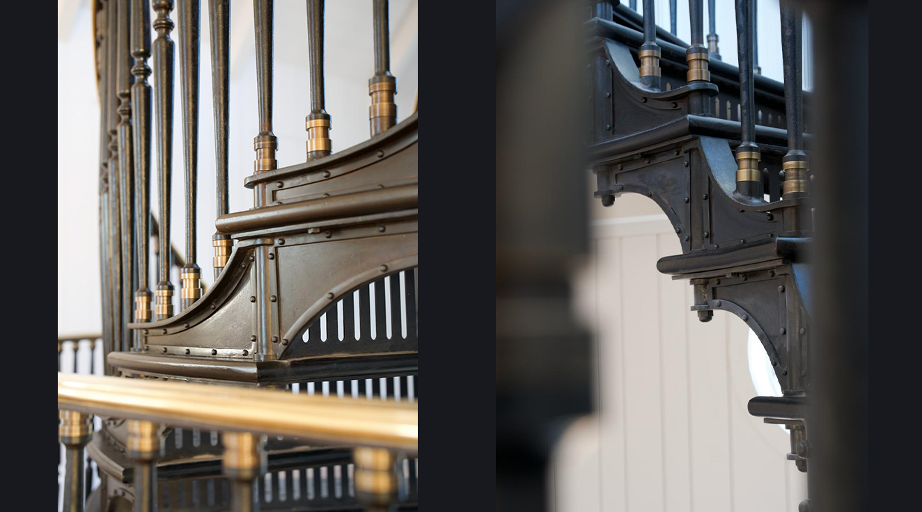 Details of the finished staircase