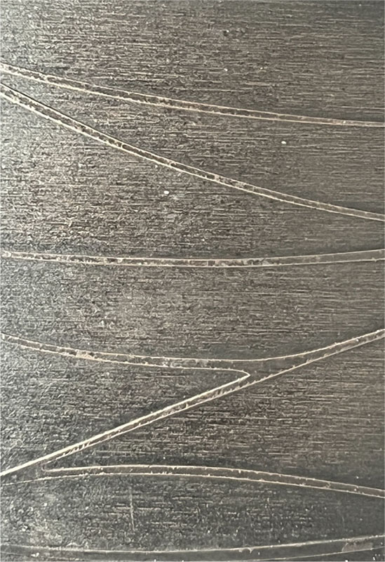 Layered Mapped Waves + Bronze Patina 05