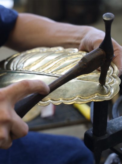 Repoussé Leaves from The Gates of Eden