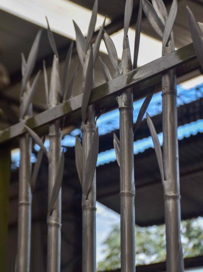 Making of the bamboo gate