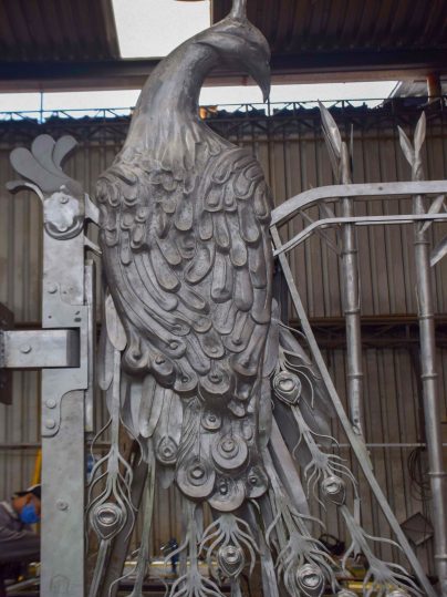 Making of the Peacock Gate